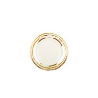 plato hondo triple linea oro 23cm - lote de 6