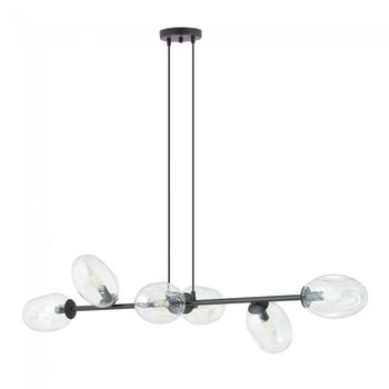 Lámpara colgante bimala transparente (6 luces)