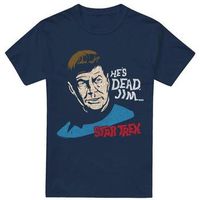 star trek camiseta manga larga hes dead jim para hombre