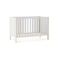 cuna de estructura resistente 655x1232 cm misty breeze blanco - oak soft 1232 x 80 x 655 cm