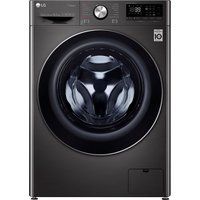 lg turbowash 360 with ai dd v9 f4v910bts wifi-enabled 105 kg 1400 spin washing machine - black steel black