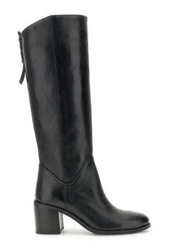 botas de piel con adorno trasero black 41