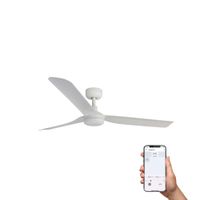 ventilador sin luz abs blanco mate 130x130x254 cm