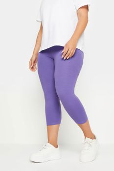 Yours Leggings Capri Lavanda, Mujer Curvy Y Tallas Grandes, Yours
