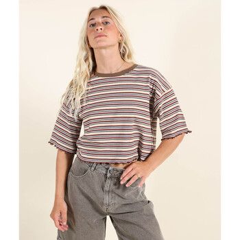 Oxbow Camiseta Crop top BISTRIPES para mujer