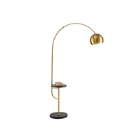 tableau - lampara de pie led de laton brunido 1 casquillo e27 max 60 w 192 cm de altura regulable en altura 180 - perenz
