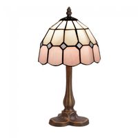 lampara de mesa tiffany pink ii