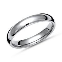 anillo brillante de titanio de 4 mm de ancho