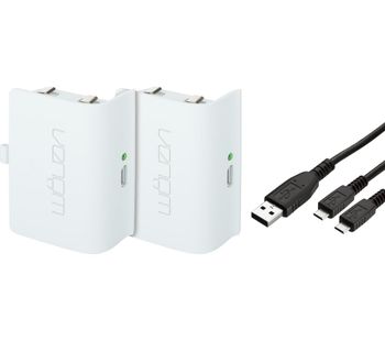 VENOM Xbox One Twin Rechargeable Battery Packs, White