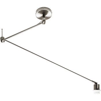Lámpara de techo haia brazo articulado sin pantalla 1xe27 l.13xan.90xal.reg.cm niquel