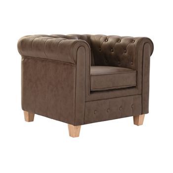 Sillon Poliester Madera 80x80x70 Marron