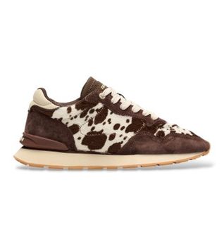 HOFF para mujer. 22602425 Zapatillas de Piel City Print marrón (38), Plano, Cordones, Casual, Animal print