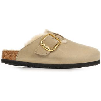 BIRKENSTOCK Sandalias Boston Oiled Leather Big Buckle Shearling para mujer