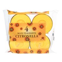 4 x maxi citronella tealight candles