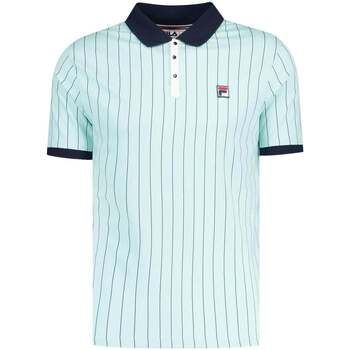 Fila Polo BB1 Classic Striped Polo Shirt Surf Spray/ Navy/White para hombre