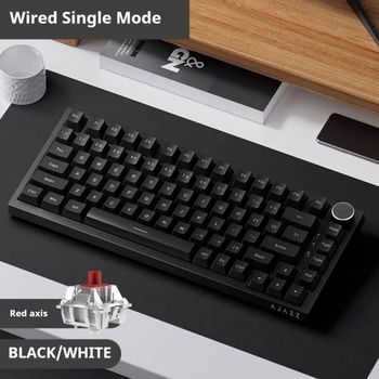 Teclado Mecánico para Juegos Ajazz AK820/AK820Pro, Bluetooth 2.4G Inalámbrico/Cableado con Botones de Volumen Intercambiables en Caliente