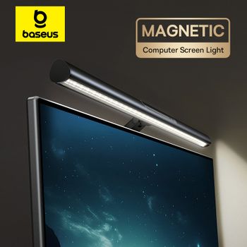 【Nueva venta】Baseus-Lámpara magnética para pantalla de ordenador, lámpara de escritorio, colgante para ordenador portátil, lámpara de mesa con luz USB, luz LED para Monitor, luz de lectura