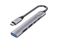 hub usb-c 32 equip life 2 puertos usb 20 1 puerto usb 30 1 puerto usb-c  1 pureto usb c pd 100w carcasa de aluminio 128962