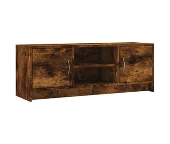 Mueble tv - mesa de tv madera de ingeniería roble ahumado 102x30x37,5 cm