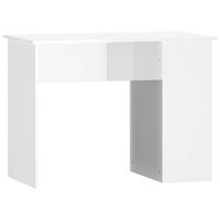 escritorio madera contrachapada blanco brillante 100x55x75 cm