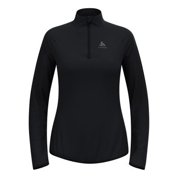 Odlo Zeroweight Warm Mid Layer 1/2 Zip Camiseta de running Mujeres - negro