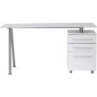 alphason cleveland 3 desk - white white