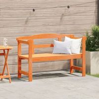 banco de exterior  acacia 119x76x44 cm madera maciza v9066 unico  marron