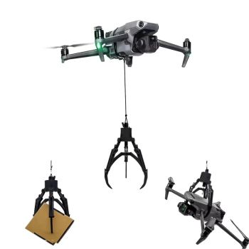 00A1 Control remoto universal Dron Clip de caída mecánico agarre UAV Garra mecánica para DJI Air2 Mini2 Mavic Pro Serie