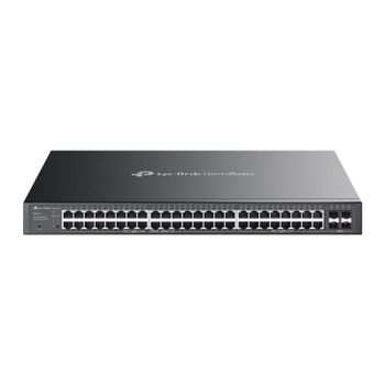 Switch TP-Link 48 puertos Gigabit, 4 SFP, PoE+, L2/L2+, 230W, Rack 1U