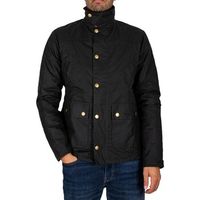 barbour cazadora de cuero chaqueta de cera reelin para hombre