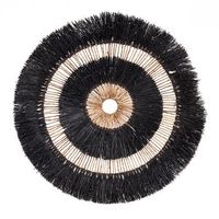 decoracion pared hoja platano bazar bizar maurea 110 cm - negro