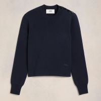 ami sailor cotton-blend knit jumper - l