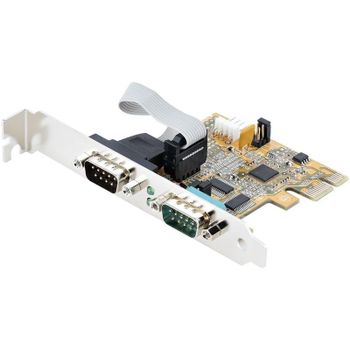 Tarjeta serie StarTech PCIe RS232 2 puertos 921,6 Kbps perfil bajo