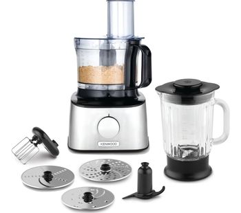 KENWOOD MultiPro Compact FDM300SS Food Processor - Black & Silver, Black