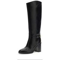 guess botas flfgri lea11-black para mujer