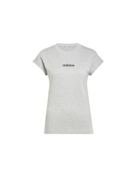 Camiseta adidas Lin Sj Mujer Gris/Negro