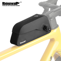 bolsa impermeable para el tubo superior de la bicicleta rhinowalk bolsa de almacenamiento para el cuadro delantero se fija con tornillos y correas ideal para ciclismo viajes y para bicicletas de