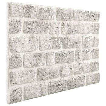 Paneles De Pared 10 Uds. 100 X 50 Cm Gris Claro Espuma Eps Vidaxl