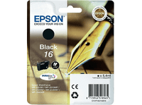 cartucho de tinta - epson 16 impresion 1 x negro 175 paginas
