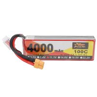 bateria lipo zop power de 111v 4000mah 100c 3s con conector xt60 para drone rc