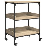 carro de cocina roble sonoma 60 x 41 x 805 cm vidaxl