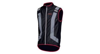 Wowow flandrien chaqueta sin mangas reflectante negro rojo
