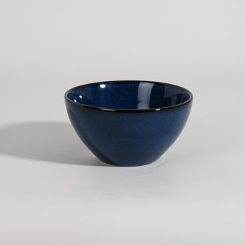 Cuenco de cerámica azul de 15,5x15,5 cm