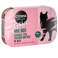 cosma asia en gelatina 24 x 170 g - pack ahorro - mix 2 5 variedades