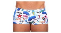 banador de playa mako shorty venice blanco   multicolor