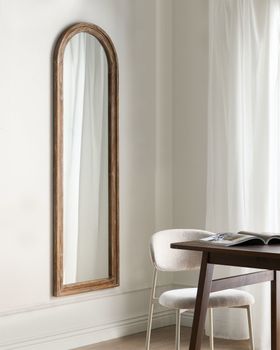 Espejo de pared de madera marrón 170x55