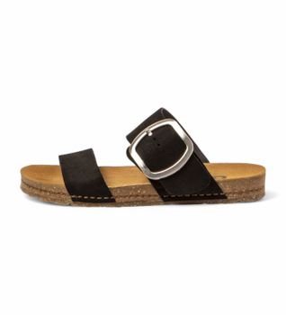 Art para mujer. 101751101003_001 Sandalias de piel 0175 Creta negro (39), Plano, Hebilla, Casual