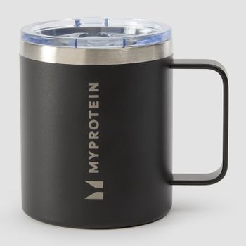 Taza de café de metal reciclado de Myprotein (350 ml) - Negro