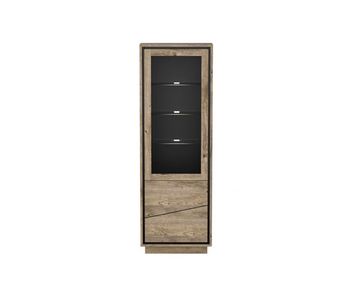 Vitrina alta 1 puerta 4 estantes helsinki