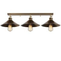 lampara de techo berceste-n-661 oro cobrizo metal 80x24x17 cm